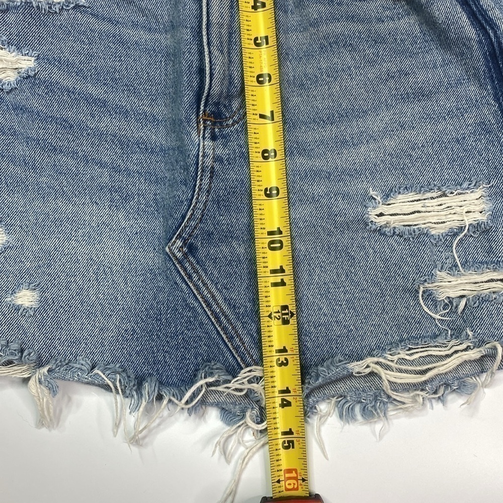 Abercrombie & Fitch Denim Raw Hem Jean Skirt Size 25/0 - Picture 4 of 6